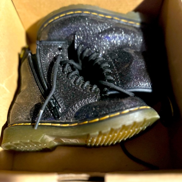 Dr. Martens | Shoes | Used Black Glitter Doc Martens | Poshmark